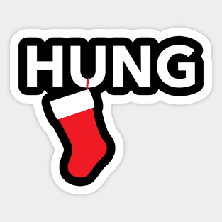 christmas hung Sticker